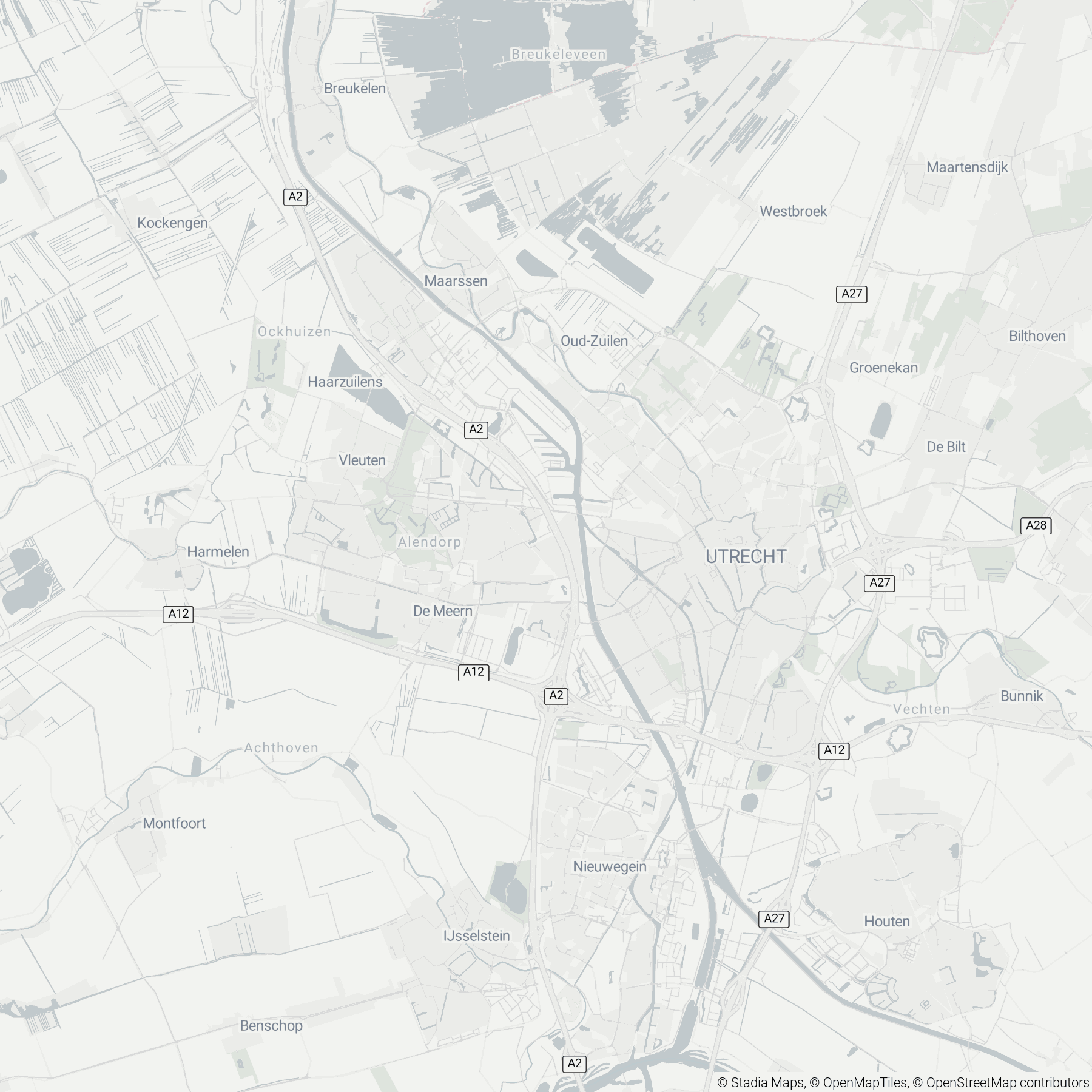 Map of Utrecht, the Netherlands, marked at Ketjapweg 12 in the Leidsche Rijn district on the west side of the city.